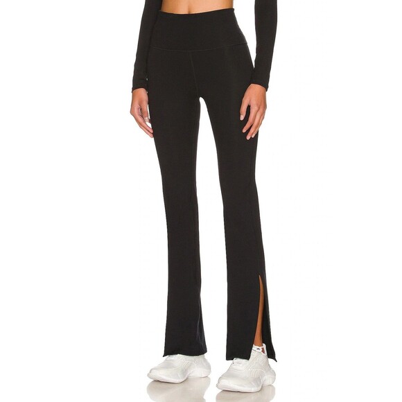 WellBeing + BeingWell MoveWell Parry Split Flare Pant in Black Size SMALL - Picture 7 of 7
